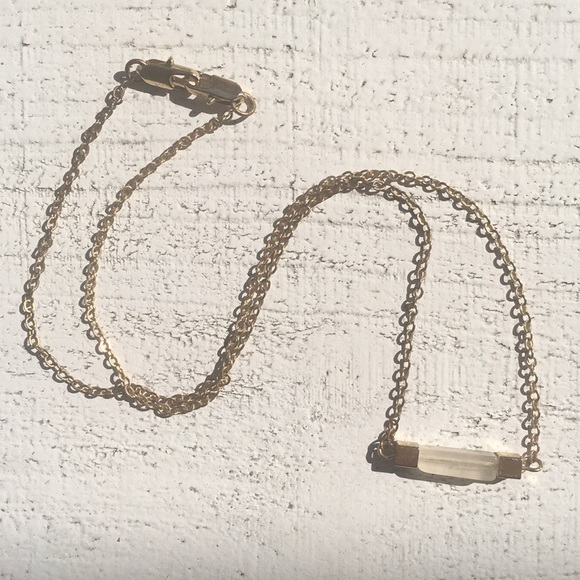 Gold Bar Necklace - Picture 2 of 4